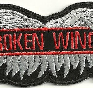 Broken Wings Patch Symbolic Iron On Badge