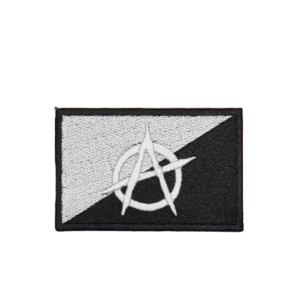 Anarcho Pacifism Flag Patch Symbol of Peace and Freedom