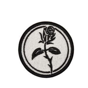 Anarchist Black Rose Embroidered Resistance Patch