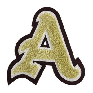 Chenille Letter Plush Varsity Patch Design