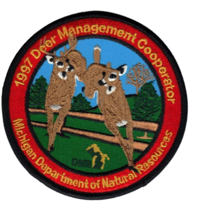 Michigan Deer Patches Premium Iron On