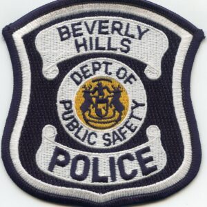 Beverly Hills Michigan Patch Stylish Embroidered