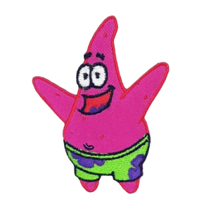 SpongeBob Patrick Cartoon Patch – Fun Embroidered Design