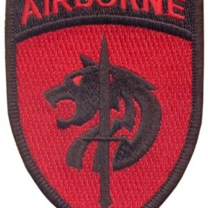 Red Airborne Patch Military Insignia