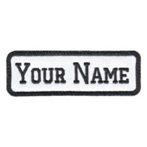 Name Tag Patch Custom and Professional Label