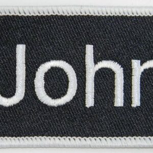 Name Embroidered Unique Identification