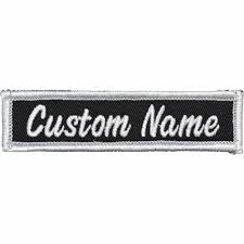 Custom Name Patches Personalized Identification