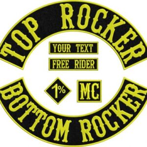 1 MC Patches Custom Embroidered