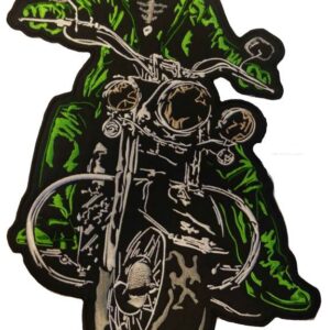 Green Biker Patches Motorcycle Enthusiasts