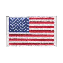 United States Flag Patch Sliver Border