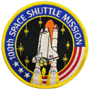 100th Space Shuttle Mission Patch Celebrating Milestones in Space