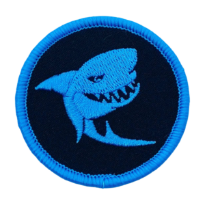 Shark Morale Patch Dive into Courage