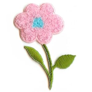 Blossom Your Style with our Chenille Patch Flower