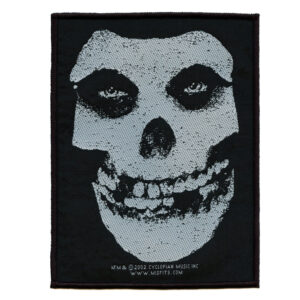 Misfits White Skull Patch Woven Iron On