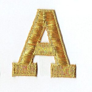 Embroidered applique letters