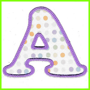 Appliqué letters