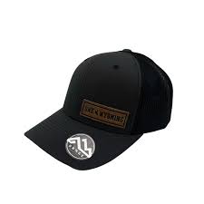 Black Hat With Leather Patch