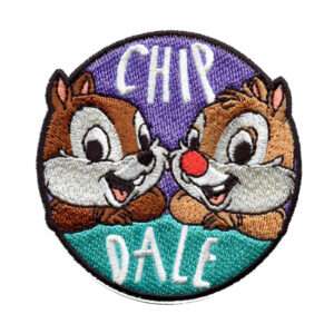 Disney Embroidery Chip And Dale Patch Animals Duo Cartoon Iron On
