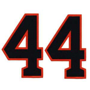Houston Yordan Álvarez Front Number 44 Home & Away Jersey Lettering Kit Poly Pro Twill Iron-On