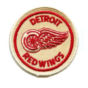 1970’S Red Wings Detroit Jersey NHL Hockey Vintage Round Team Logo Patch