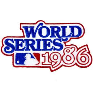 1986 World Series Logo Jersey Patch New York Mets vs. Boston Red Sox
